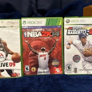 Xbox 360  Sports Games NBA 09, 2K14, MLB 2K10